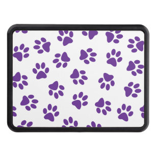 Pattern Of Paws, Dog Paws, Purple Paws Hitch Cover