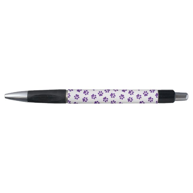 Pattern Of Paws, Dog Paws, Purple Paws Pen (Front)