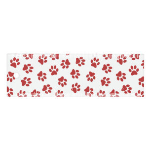 Pattern Of Paws, Dog Paws, Red Paws Ruler