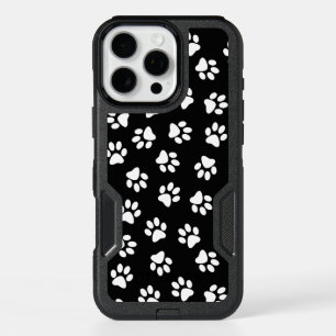 Pattern Of Paws, Dog Paws, White Paws iPhone 16 Pro Max Case