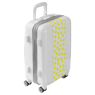 Pattern Of Paws, Dog Paws, Yellow Paws Luggage