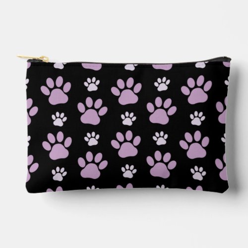 Pattern Of Paws Lilac Paws Dog Paws Paw Prints Accessory Pouch