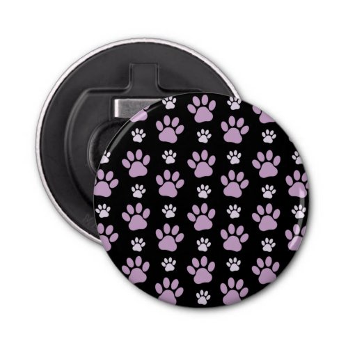 Pattern Of Paws Lilac Paws Dog Paws Paw Prints Bottle Opener