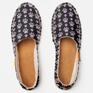 Pattern Of Paws, Lilac Paws, Dog Paws, Paw Prints Espadrilles