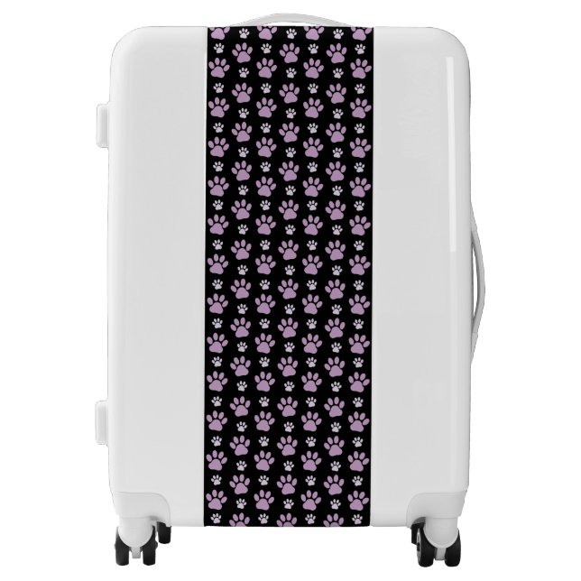 Pattern Of Paws, Lilac Paws, Dog Paws, Paw Prints Luggage (Front)
