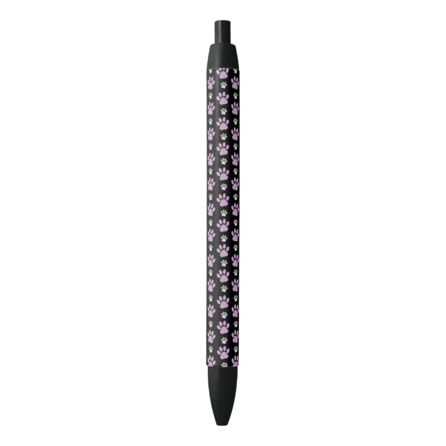 Pattern Of Paws, Lilac Paws, Dog Paws, Paw Prints Pen (Front Vertical)