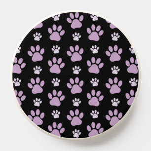 Pattern Of Paws, Lilac Paws, Dog Paws, Paw Prints PopSocket