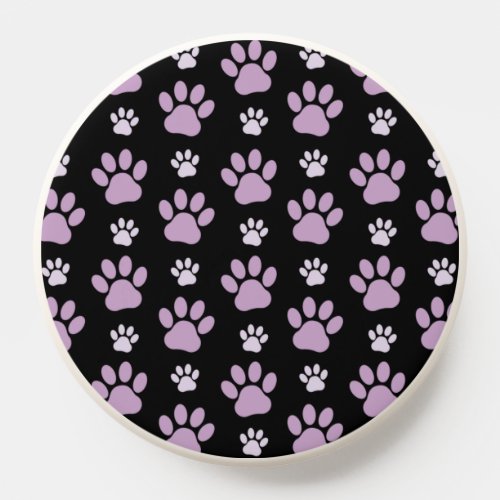 Pattern Of Paws Lilac Paws Dog Paws Paw Prints PopSocket