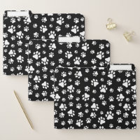 Pattern Of Paws, Paw Prints, Black and White