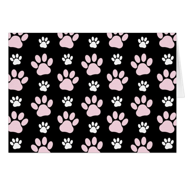 Pattern Of Paws, Pink Paws, Dog Paws, Animal Paws (Front Horizontal)