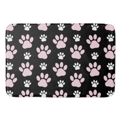 Pattern Of Paws Pink Paws Dog Paws Animal Paws Bath Mat