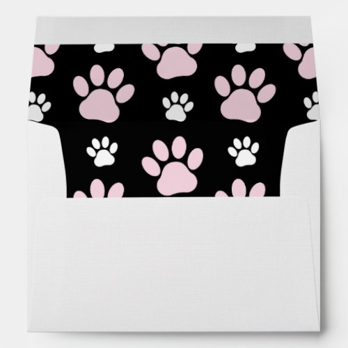 Pattern Of Paws Pink Paws Dog Paws Animal Paws Envelope