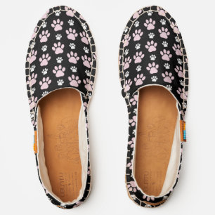 Pattern Of Paws, Pink Paws, Dog Paws, Animal Paws Espadrilles