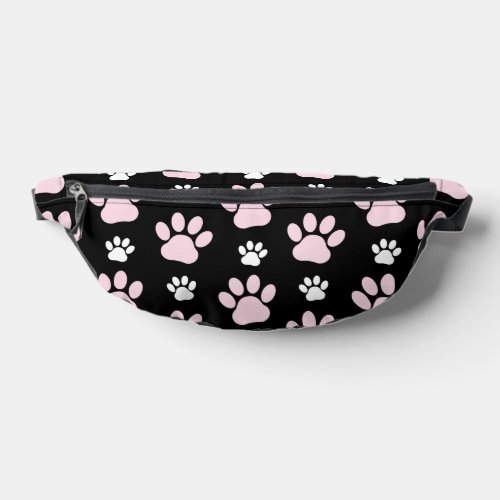 Pattern Of Paws Pink Paws Dog Paws Animal Paws Fanny Pack