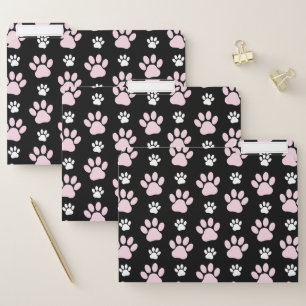Pattern Of Paws, Pink Paws, Dog Paws, Animal Paws File Folder