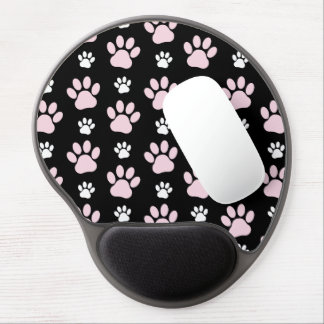 Pattern Of Paws, Pink Paws, Dog Paws, Animal Paws Gel Mouse Pad