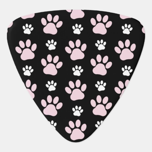 Pattern Of Paws Pink Paws Dog Paws Animal Paws Guitar Pick