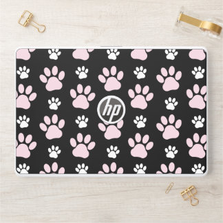 Pattern Of Paws, Pink Paws, Dog Paws, Animal Paws HP Laptop Skin