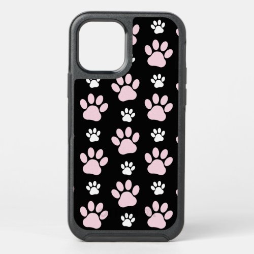 Pattern Of Paws Pink Paws Dog Paws Animal Paws OtterBox Symmetry iPhone 12 Case