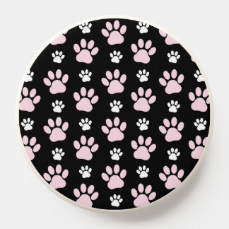 Pattern Of Paws, Pink Paws, Dog Paws, Animal Paws PopSocket