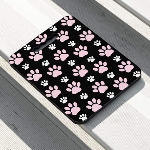 Pattern Of Paws Pink Paws Dog Paws Animal Paws Seat Cushion