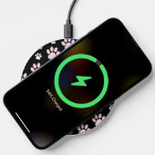 Pattern Of Paws, Pink Paws, Dog Paws, Animal Paws Wireless Charger (Phone)