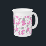 Pattern Of Pink Elephants, Cute Elephants, Stars Beverage Pitcher<br><div class="desc">Cute,  fun and adorable pattern with pink elephants,  balloons and stars. Modern and trendy gift,  perfect for the elephant lover in your life.</div>