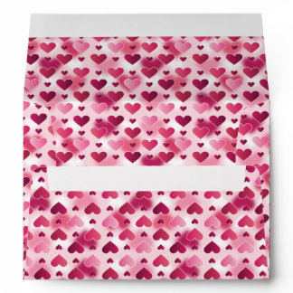 Pattern Of Pink Hearts - Valentine's Day Theme Envelope