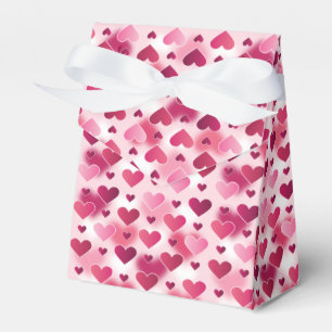 Pattern Of Pink Hearts - Valentine's Day Theme Favor Boxes