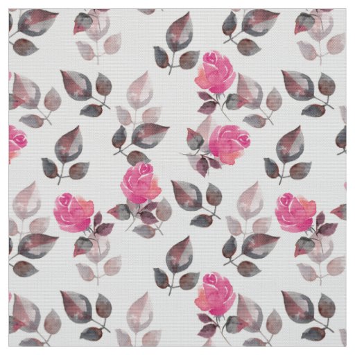 Pattern of pink roses fabric