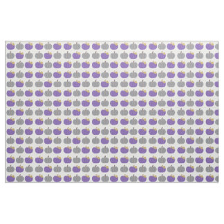 Pattern of Purple, Gray Pumpkins Halloween Fabric