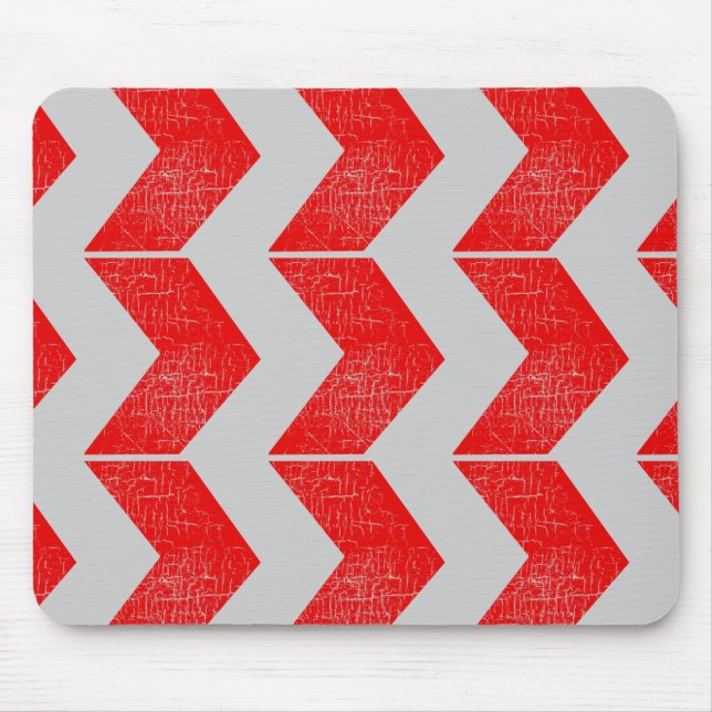 pattern of red arrows mouse pad (Front)
