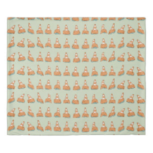 Pattern of road cones duvet cover