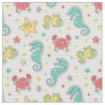 pattern of sea creatures fabric