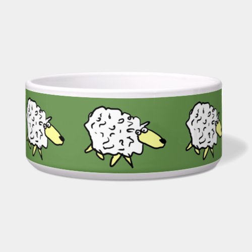 Pattern of Sheep Border Collie or Sheep Dog Bowl