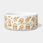 Pattern Of Sloths, Cute Sloths, Hearts Bowl<br><div class="desc">Cute,  fun and adorable pattern with sloths and hearts. Modern and trendy gift,  perfect for the sloth lover in your life.</div>