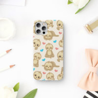 Pattern Of Sloths, Cute Sloths, Hearts