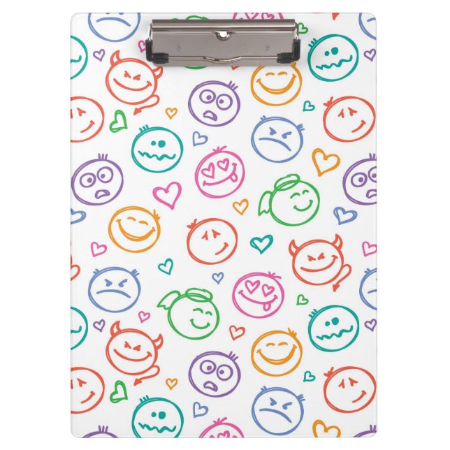 pattern of smiles clipboard (Front)