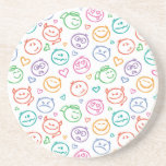 pattern of smiles coaster
