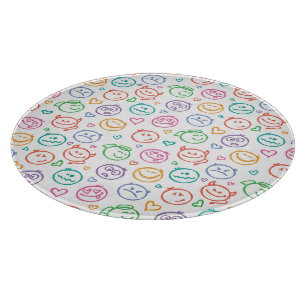 pattern of smiles cutting board
