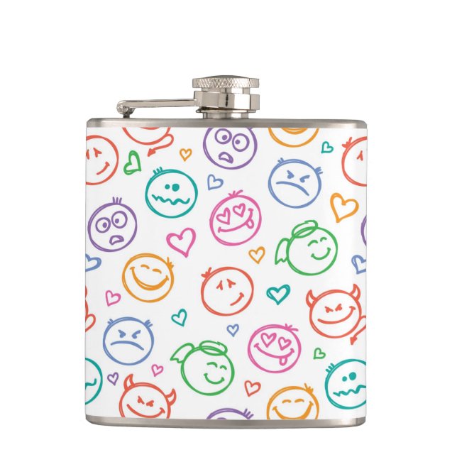 pattern of smiles flask (Front)
