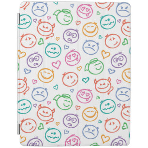 pattern of smiles iPad smart cover