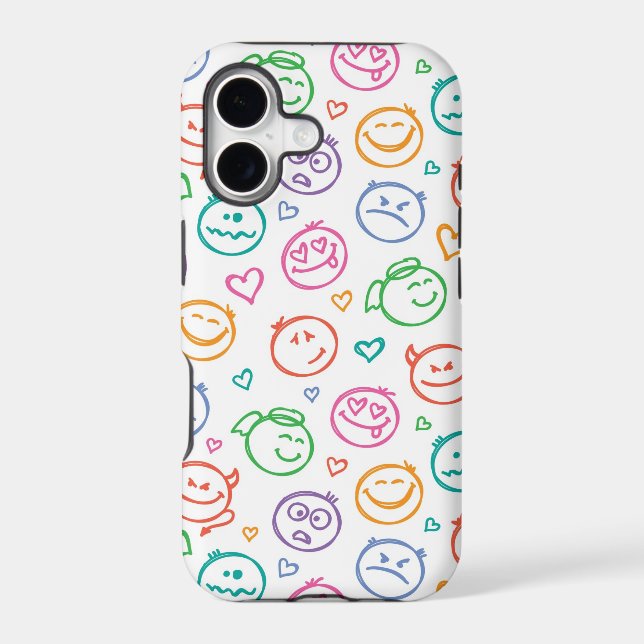 pattern of smiles iphone case (Back)