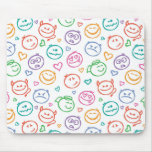 pattern of smiles mouse pad