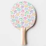 pattern of smiles Ping-Pong paddle