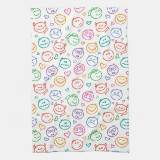 pattern of smiles towel