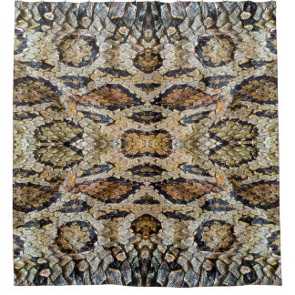 pattern of snake skin. Vintage animal print Shower Curtain