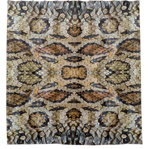 pattern of snake skin Vintage animal print Shower Curtain