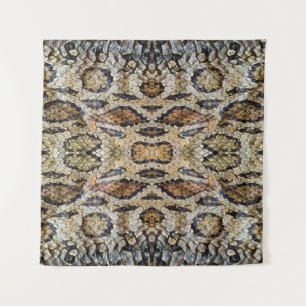 pattern of snake skin. Vintage animal print Tapestry