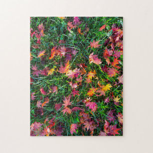 Pattern of the falling leaves jigsaw puzzle